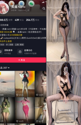 抖音 美酱Nami 觅圈微密圈 NO.008期 【34P】黑色渔网-微密空间