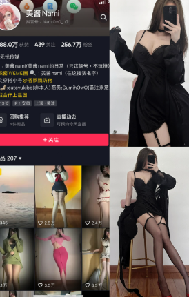 抖音 美酱Nami 觅圈微密圈 NO.019期 【9P】黑丝颂曲-微密空间